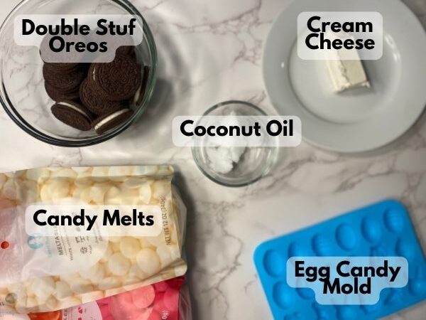 Easter Egg Oreo balls ingredients