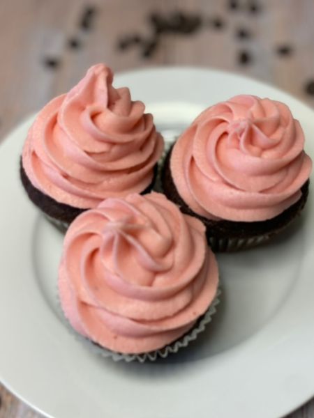 chocolate raspberry cupcakes