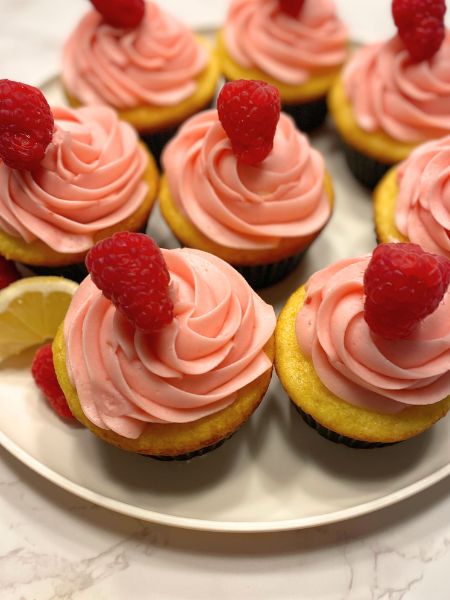 lemon raspberry cupcakes