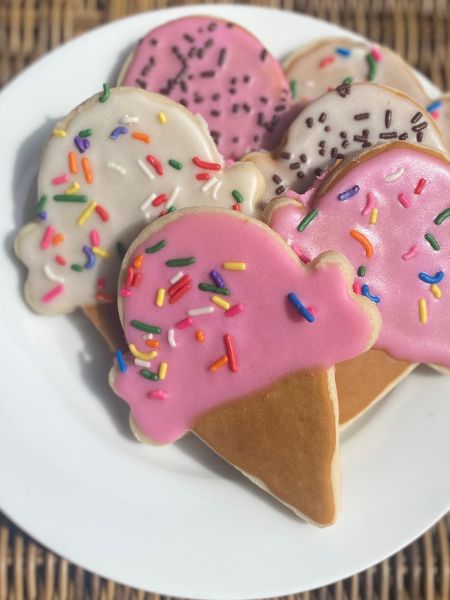 ice cream cone sugar cookies