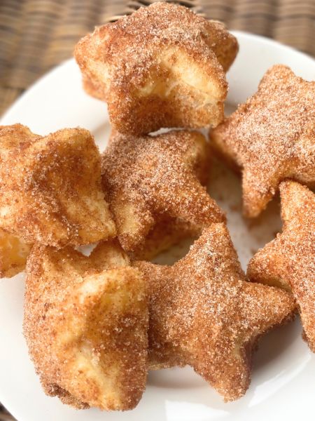 star-shaped churro bites