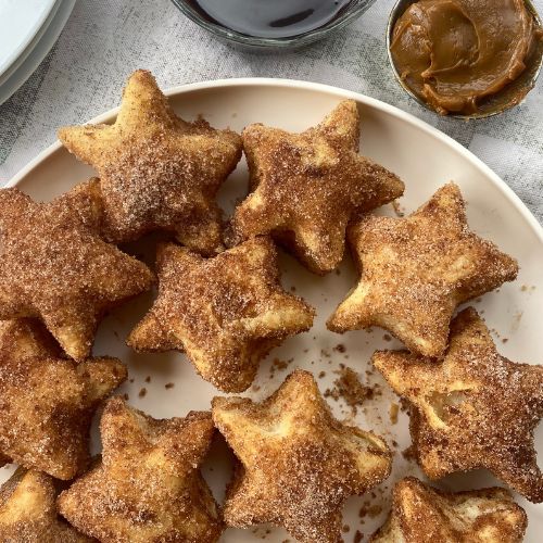 star-shaped churro bites