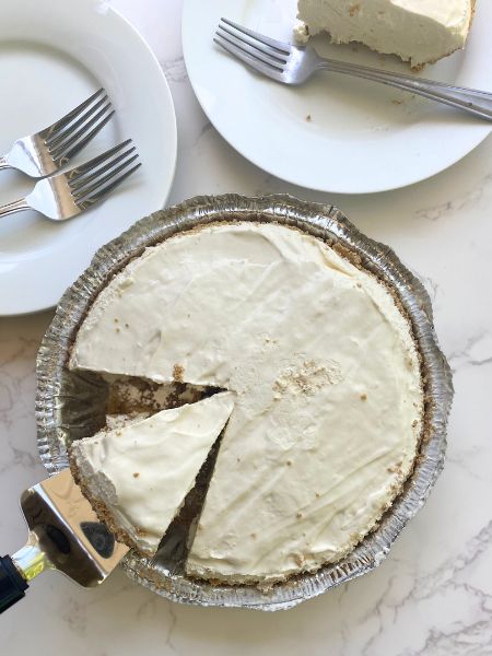 sliced frozen lemonade pie