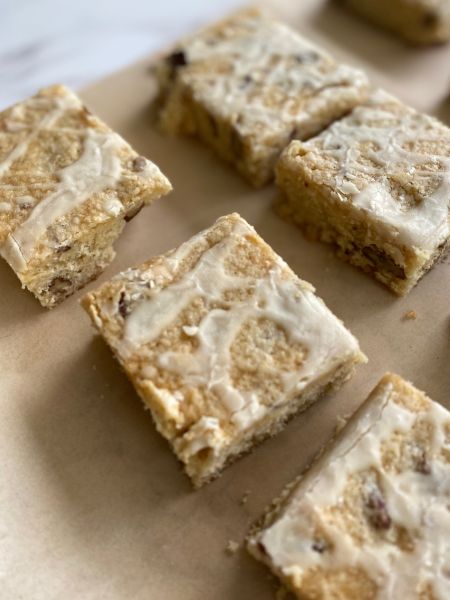 maple pecan blondies