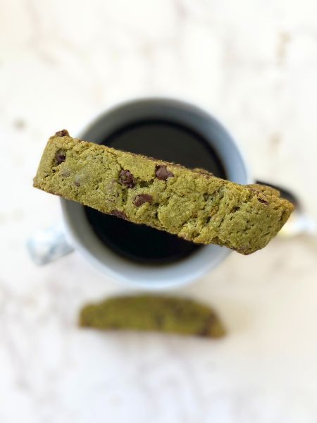 matcha biscotti