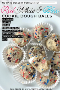 4th of July cookie dough balls pin