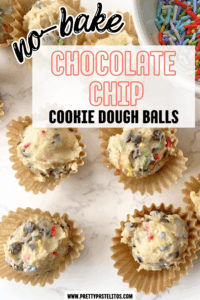 chocolate chip cookie dough balls pin