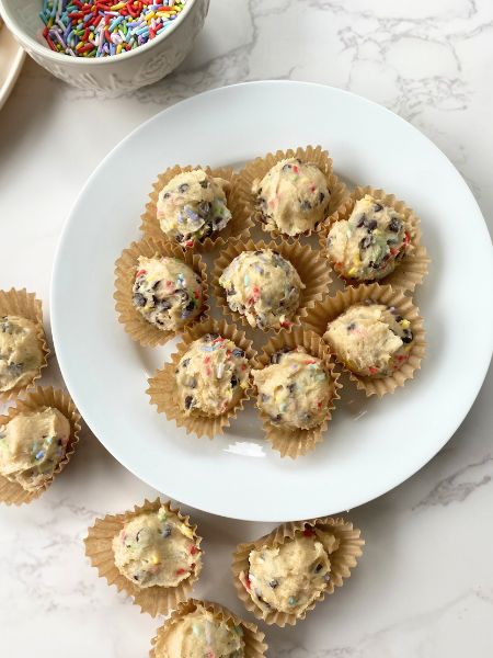chocolate chip cookie dough balls