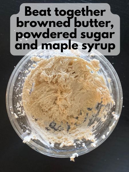 brown butter maple frosting