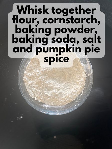 dry ingredients whisked together