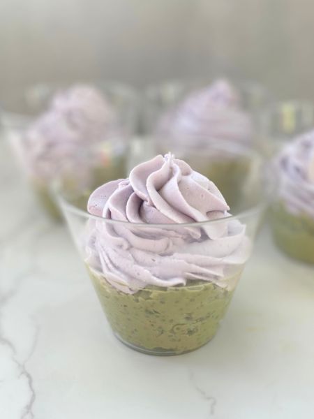 lavender matcha chia pudding