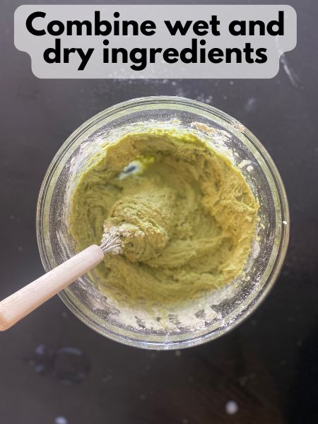 matcha donut batter