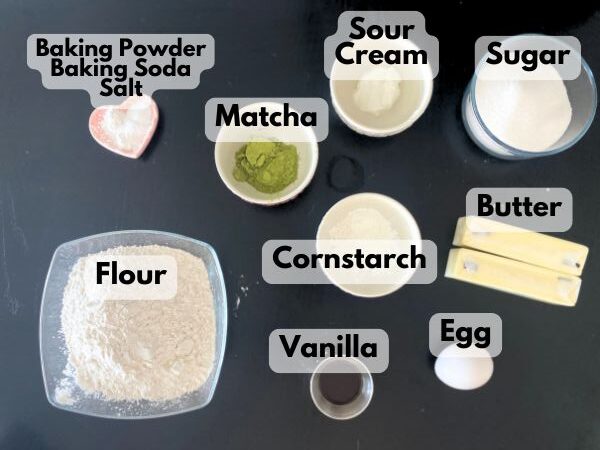 matcha sugar cookie ingredients