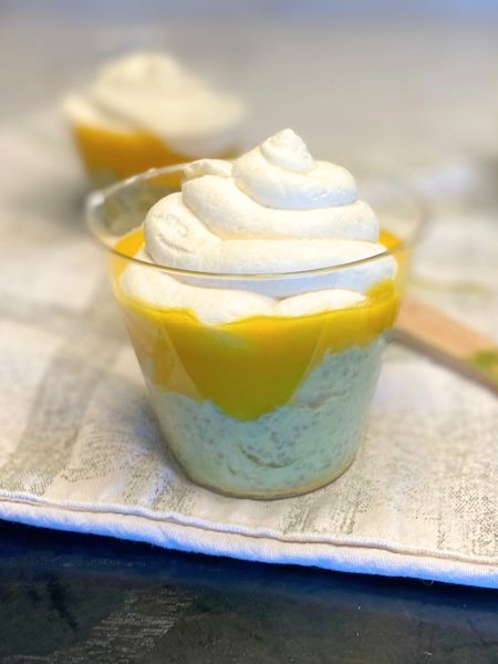 mango matcha chia pudding