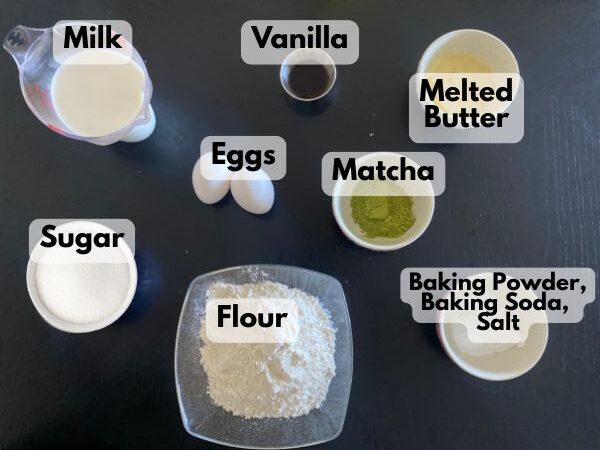 matcha pancake ingredients