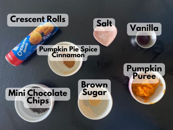 pumpkin breakfast pinwheels ingredients