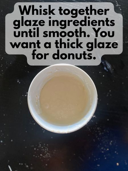 maple glaze in a bowl