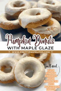 pumpkin donuts with maple glaze pin