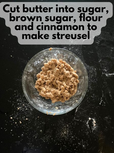 streusel in a bowl