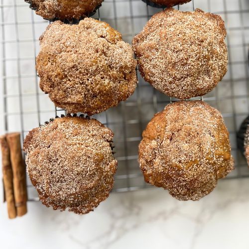 pumpkin snickerdoodle muffins