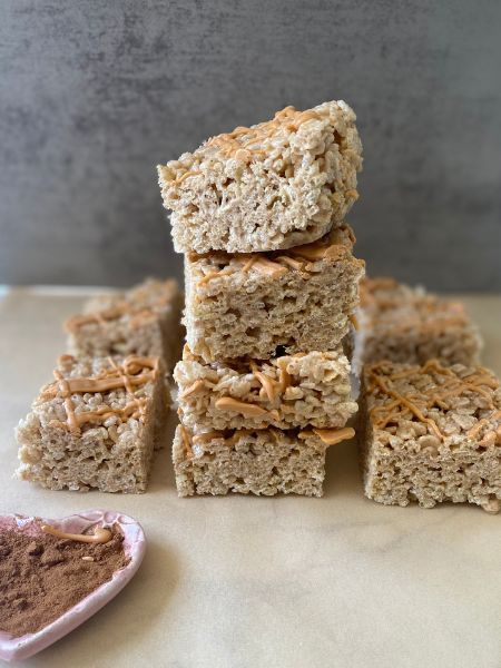 pumpkin spice rice krispie treats