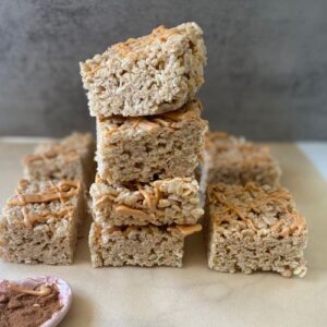 pumpkin spice rice krispie treats