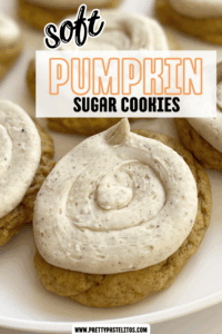 pumpkin sugar cookies pin