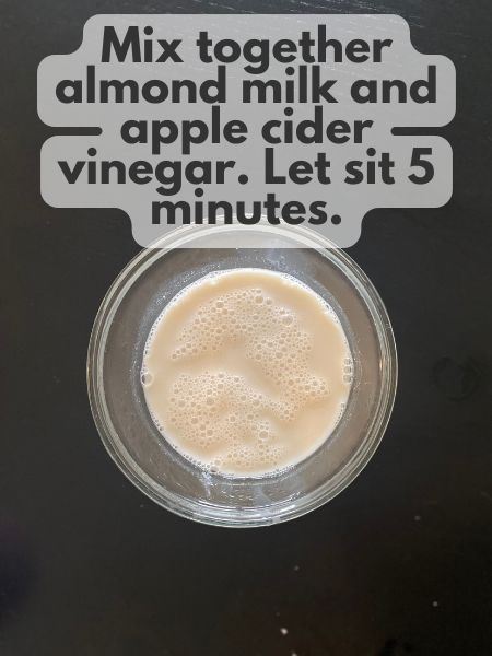 mixed vegan buttermilk