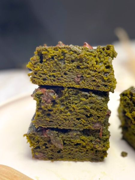 vegan matcha brownies