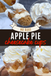 apple pie cheesecake cups pin