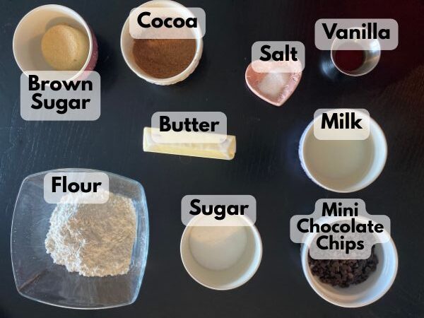 double chocolate cookie dough ingredients