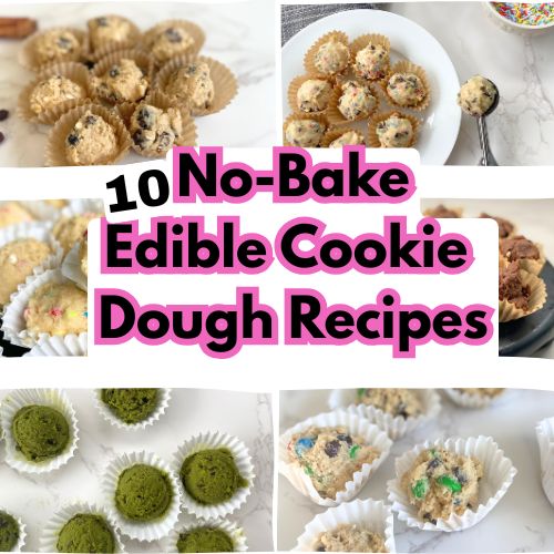 edible cookie dough collage