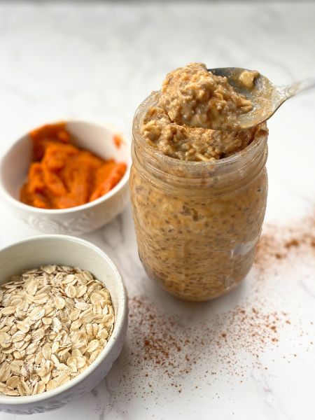 biscoff pumpkin overnight oats