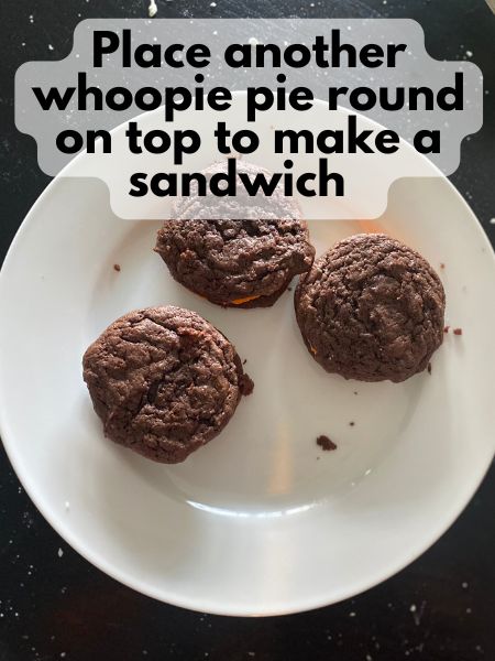 completed whoopie pie sandwiches