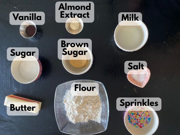 birthday cake cookie dough ingredients