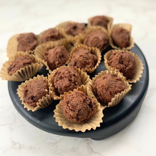 double chocolate cookie dough balls