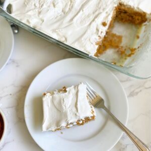 dulce de leche pumpkin poke cake