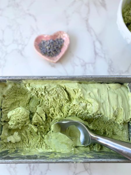 matcha lavender ice cream