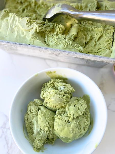 lavender matcha ice cream