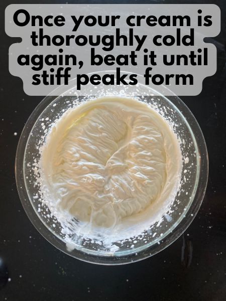 whipped lavender-infused cream