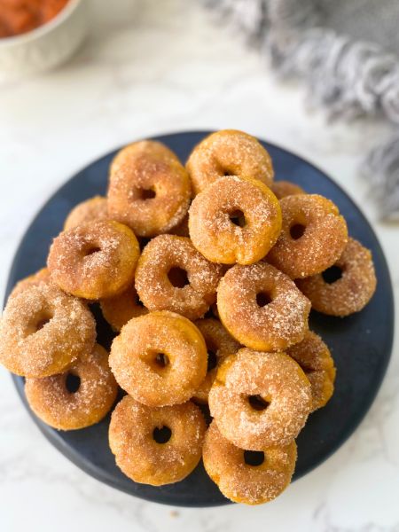 mini pumpkin donuts