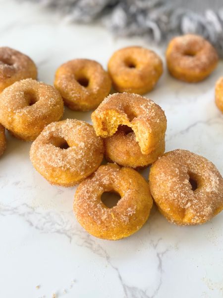 mini pumpkin donuts