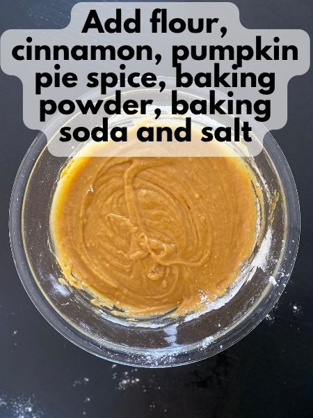 dry ingredients added to wet ingredients