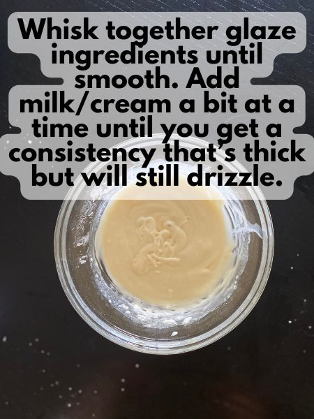 maple glaze in a bow