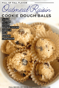 oatmeal raisin cookie dough pin