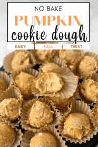 pumpkin cookie dough balls pin
