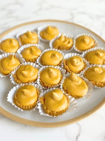 pumpkin cheesecake bites