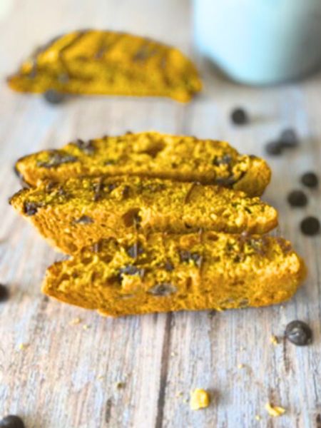 pumpkin chocolate chip biscotti