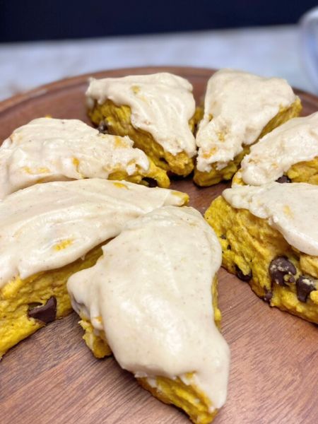 pumpkin chocolate chip scones