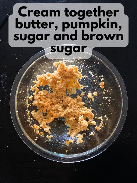 mixed butter, pumpkin and sugars